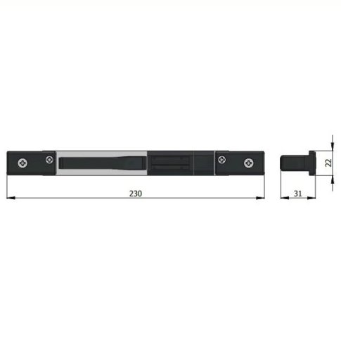 Contropiastra regolabile in acciaio inox Omec 02346/X