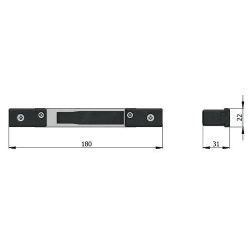 Contropiastra regolabile in acciaio inox Omec 02394/X