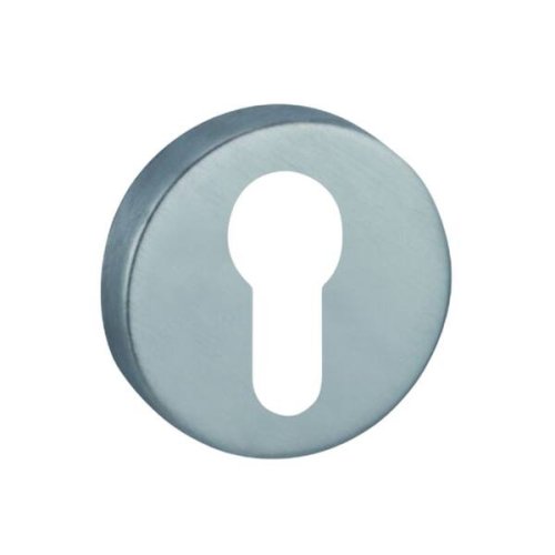 Coppia bocchette tonde ø 44x7 mm Reguitti 003KY foro Yale cromo satinato