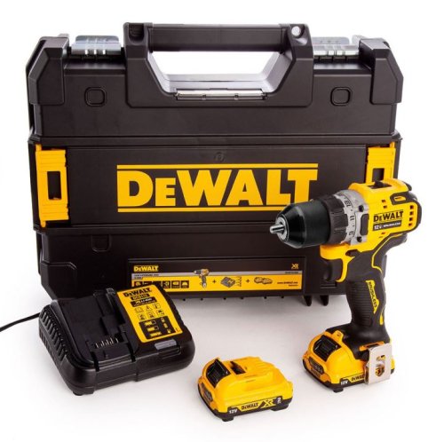 Kit Dewalt DCD706D2-QW trapano avvitatore compact 12V XR 2Ah