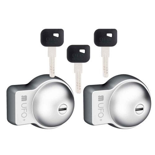 Chiusura lucchetto per portellone furgoni Defender Meroni UFO+ 8086H3232B (2 pz) chiavi KA