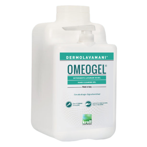 Detergente lavamani in gel con Microgranuli Kroll Omeogel 5 litri