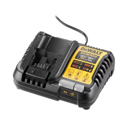 Caricabatteria Dewalt DCB1104, per batterie XR 10.8V, 12V, 14.4V, 18V