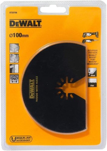 Dewalt DT20708-QZ lama semi-circolare taglio legno, plastica, cartongesso mm 100
