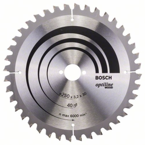 Lama circolare Bosch ø mm 250 Z40 foro ø 30 taglio legno
