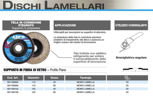 Disco mono lamellare ABRA BETA Diamond - G 40 - ø mm 115