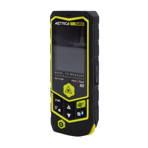 Distanziometro metro laser 60m Metrica Flash POINT to POINT 60