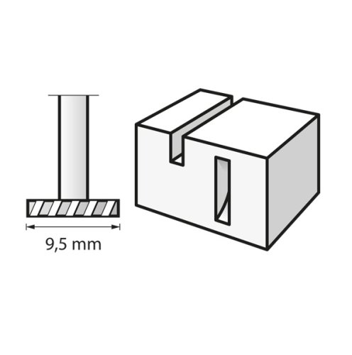 Set 2 frese con gambo ad alta velocità ø 9,5 mm Dremel (199)