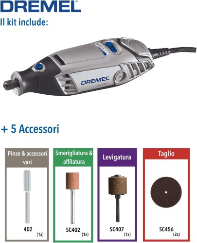 Dremel 3000-05 utensile multifunzione + 5 accessori