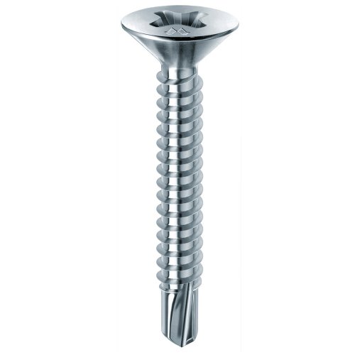 Vite autoforante per lamierati MUSTAD DRILLEX testa piana svasata zincata - ø x L mm 3,5x13