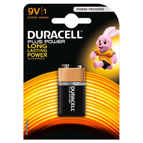 Batteria Alcalina Duracell PLUS POWER 9V