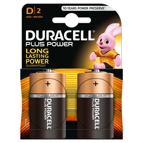 Batterie Alcaline Duracell PLUS POWER D2 Torcia