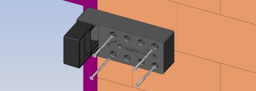 Elemento montaggio cardini su cappotto termico Esinplast 5028.001