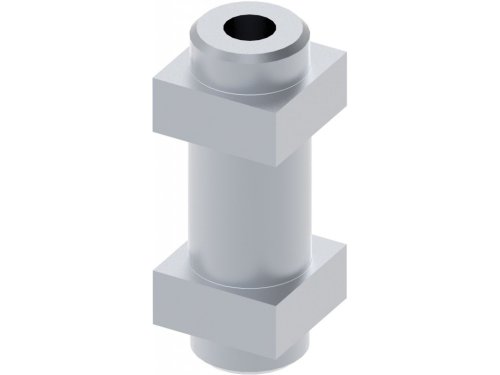 Perno quadro superiore forato per ante cancello TIPO (1) FAC VC6101 - ø mm 30