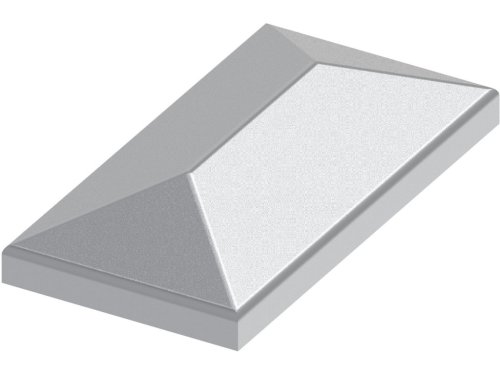 Cappello tappo rettangolare con bordo per colonna pilastro cancello FAC VL2102 - mm 30x60