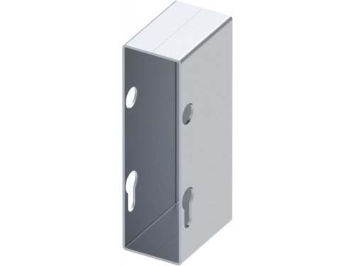 Scatola di copertura per serratura a gancio in acciaio zincato FAC VL3111 - mm 40x175x78
