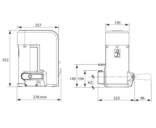 Motore Fadini Nyota 115 Evo - TIPO monofase - CV 1,0 - SCHEDA no