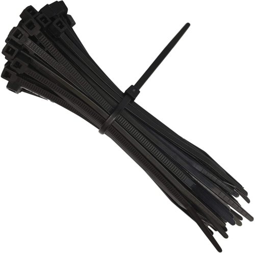 Fascette stringicavo in nylon per cablaggio (100 pezzi)  - - nero - mm 2,5x100