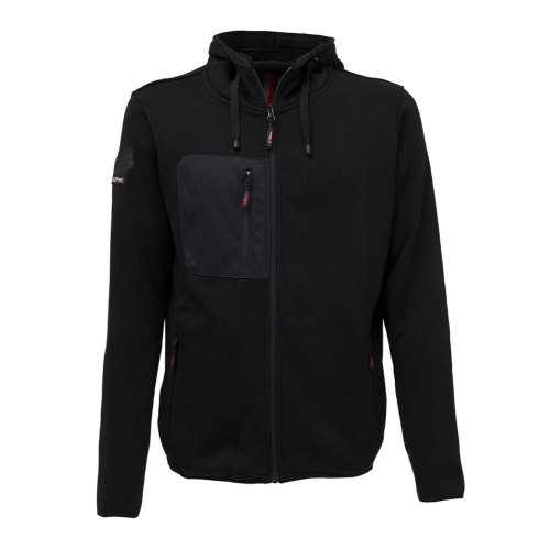 Upower felpa uomo full zip RAINBOW EY174BC nero - taglia M