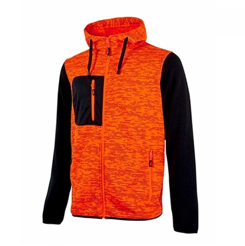 Upower felpa uomo full zip RAINBOW EY174OF arancio fluorescente - taglia S