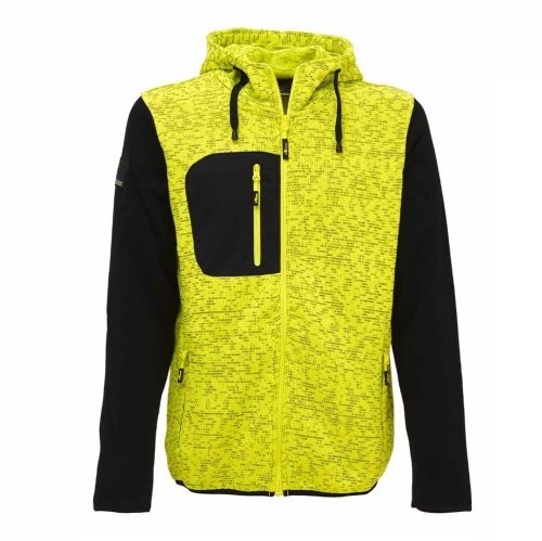 Upower felpa uomo full zip RAINBOW EY174YF giallo fluorescente - taglia S