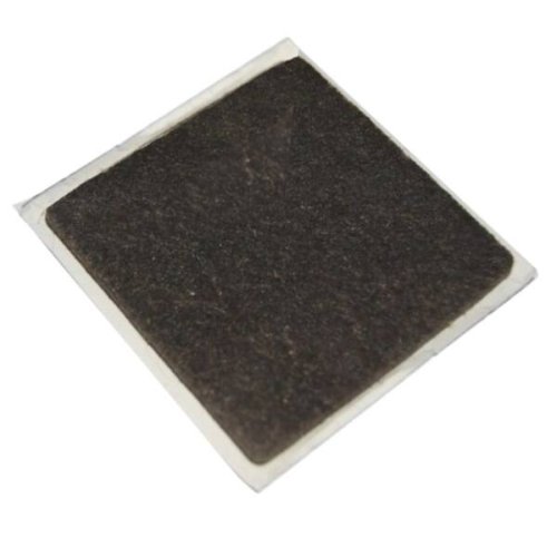 Feltrino adesivo quadro 100x100 mm marrone per mobili tavoli e sedie