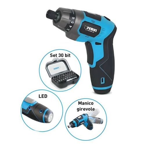 Mini avvitatore batteria 3,6V litio Fervi FB36CS3AS-15M