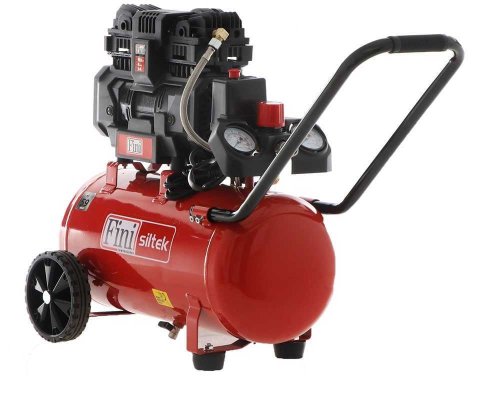 Compressore aria silenzioso 59dB 24 litri Fini Siltek TB 24/1,5 Hp