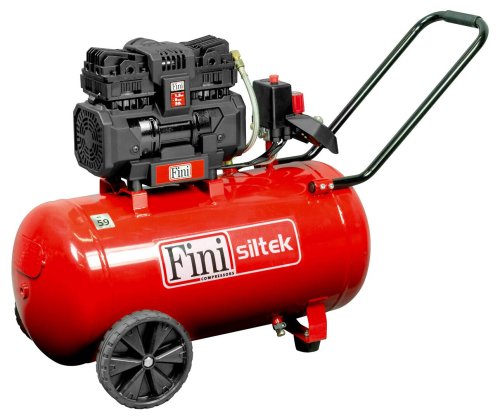 Compressore aria silenzioso 59dB 50 litri Fini Siltek TB 50/1,5 Hp