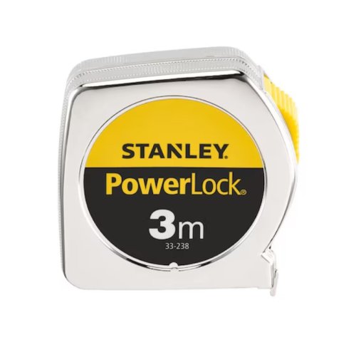 Flessometro Stanley Powerlock - Cassa in Materiale Sintetico - | 3m