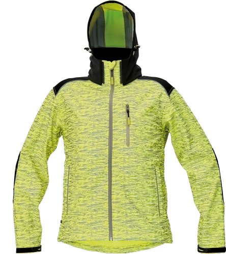 Giacca a vento fluorescente uomo SOFTSHELL KNOXFIELD - taglia L