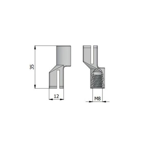Kit per aste interne filettatura M8 Omec 0673
