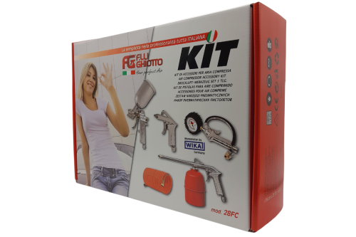 Kit pistole aria per compressore ad innesto rapido mod. 28FC