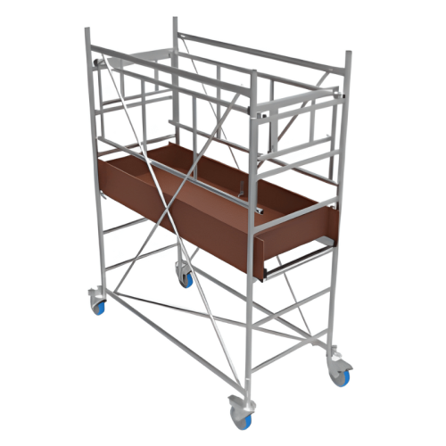 Ponteggio Trabatello Marchetti GRIM 2m in acciaio zincato con ruote ø 150 mm