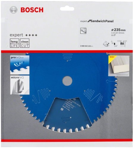 Lama circolare Expert Bosch ø mm 235 z50 foro ø 30 taglio lamiere acciaio