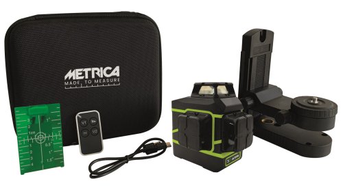 Livella 3 piani laser 360° Metrica Green ACTION 3D