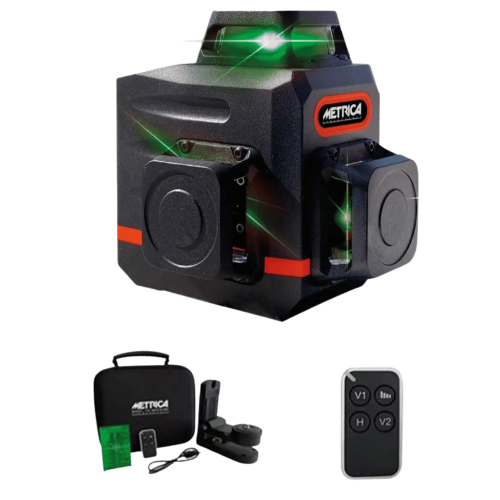 Livella laser Metrica 3D MINI GREEN raggio verde con telecomando