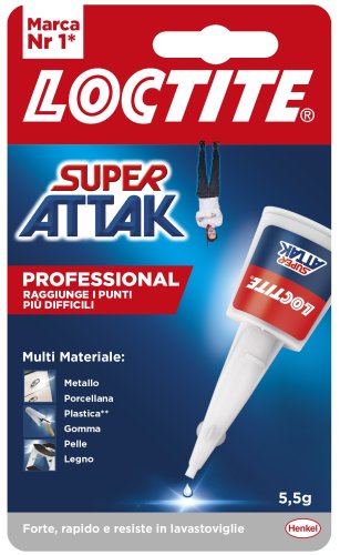 Loctite colla liquida trasparente Super Attak Professional 5,5 gr