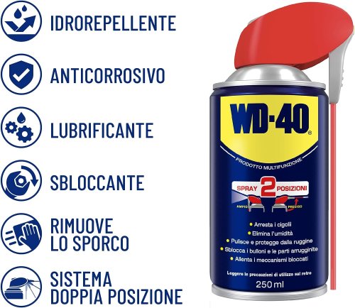 WD40 lubrificante multiuso spray ml250 + 40ml gratis