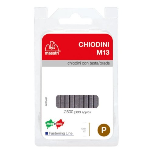 Chiodi zincati M13 per fissatrici MAESTRI RO-MA 1130801 (2500 pz)