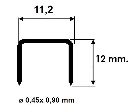 Punti metallici per fissatrici Maestri 112AP 1101207 (5000 pz)