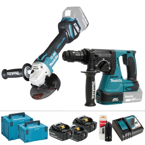 Kit tassellatore e smerigliatrice 18V MAKITA DLX2256TJ1