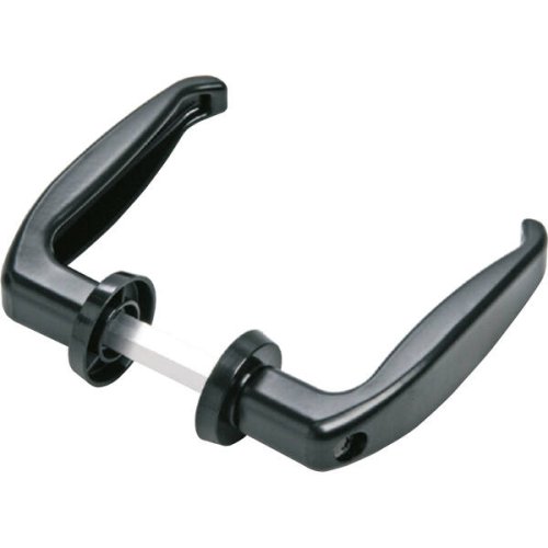 Maniglia in alluminio nero Ral9005 con vite in testa COMUNELLO 210 - quadro R= 25/35 mm