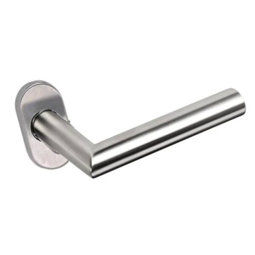 Maniglia doppia Comunello HEXT serie PARIGI in acciaio inox 304 rosetta ovale