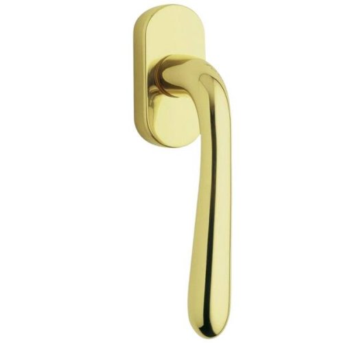 Maniglia Martellina DK Reguitti BETTY F83 con rosetta ovale - - ottone lucido