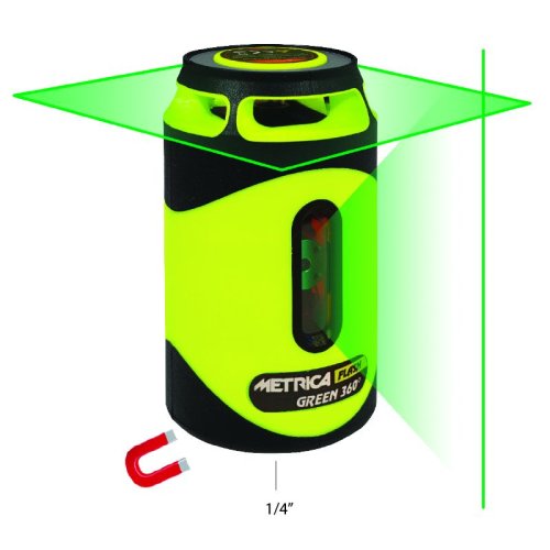Livella laser Metrica Flash Green 360 raggio verde
