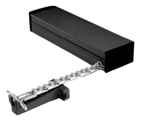 Attuatore elettrico lineare a catena 230V Mingardi MICRO 02 corsa mm 250/365  - - nero