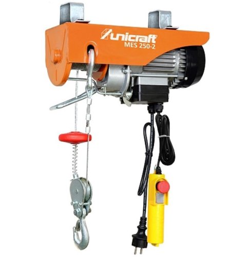 Mini argano elettrico 230V 540W UNICRAFT MES 250-2 - PORTATA 125/250KG