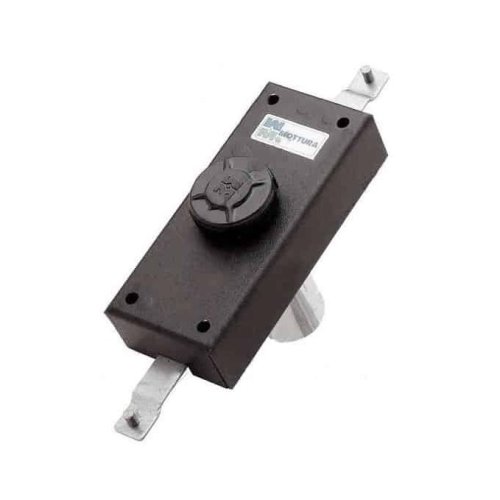Serratura ferroglietto deviatore verticale Mottura 35.371 verniciato nero - mm 50