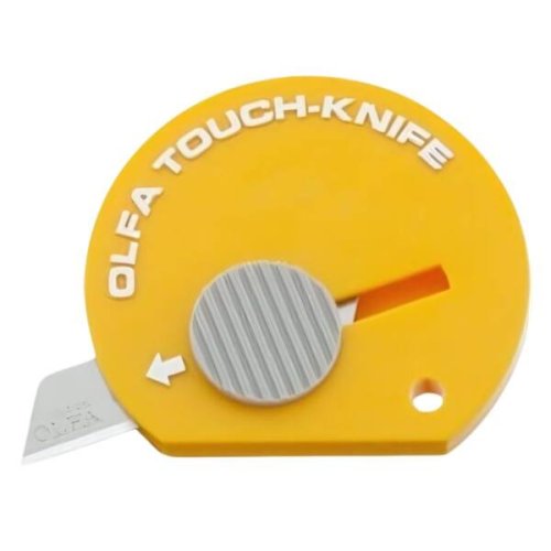 Coltello multiuso cutter mini taglierino Olfa TK4 - colore giallo